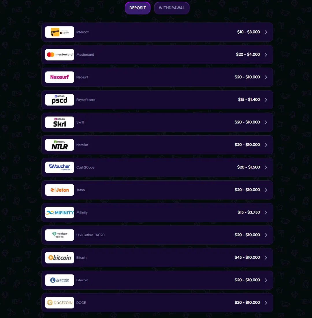 NovaJackpot deposit